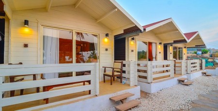 Antares Beach Resort in Vagator, Goa- Party Huts 